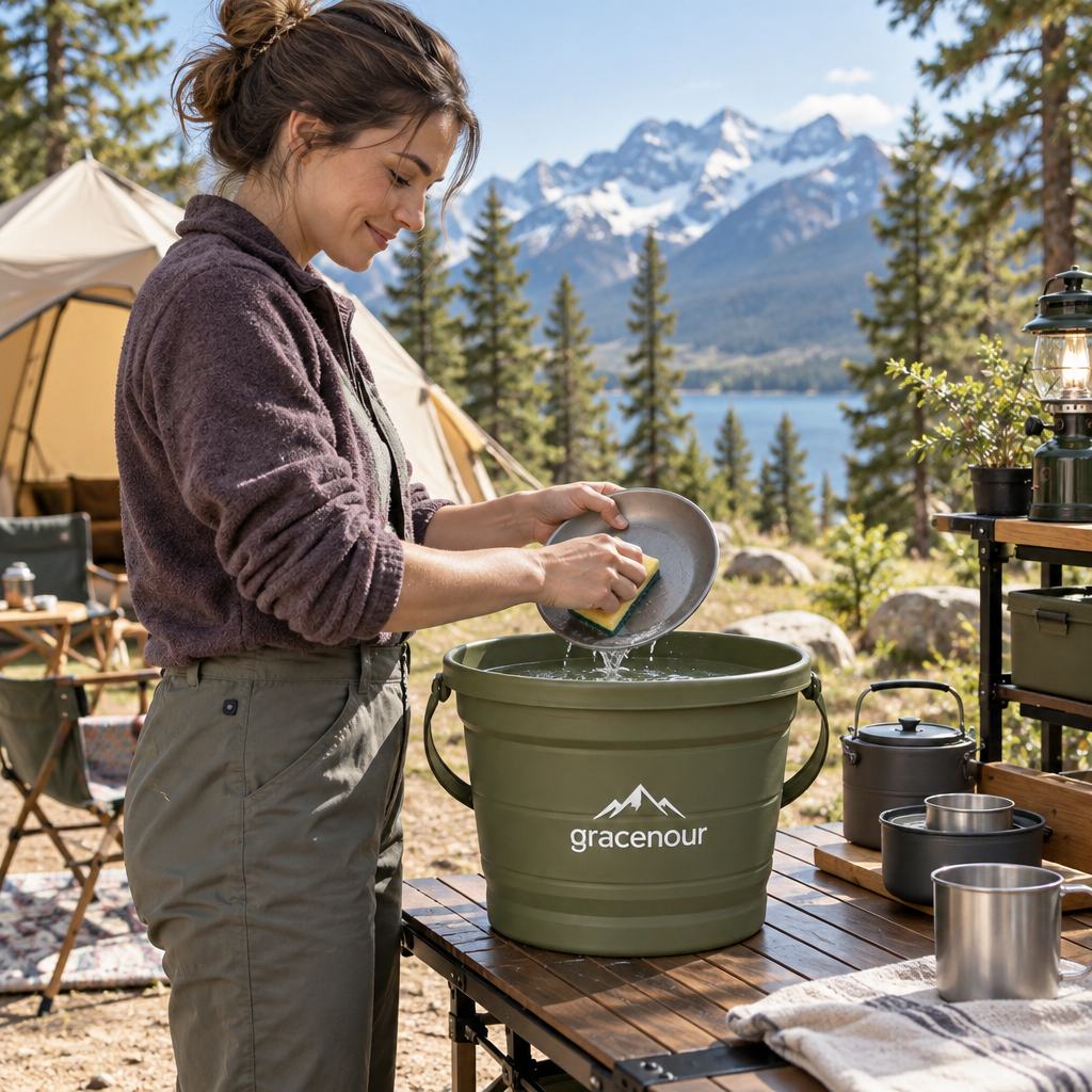 gracenour™ Portable Collapsible Silicone Bucket