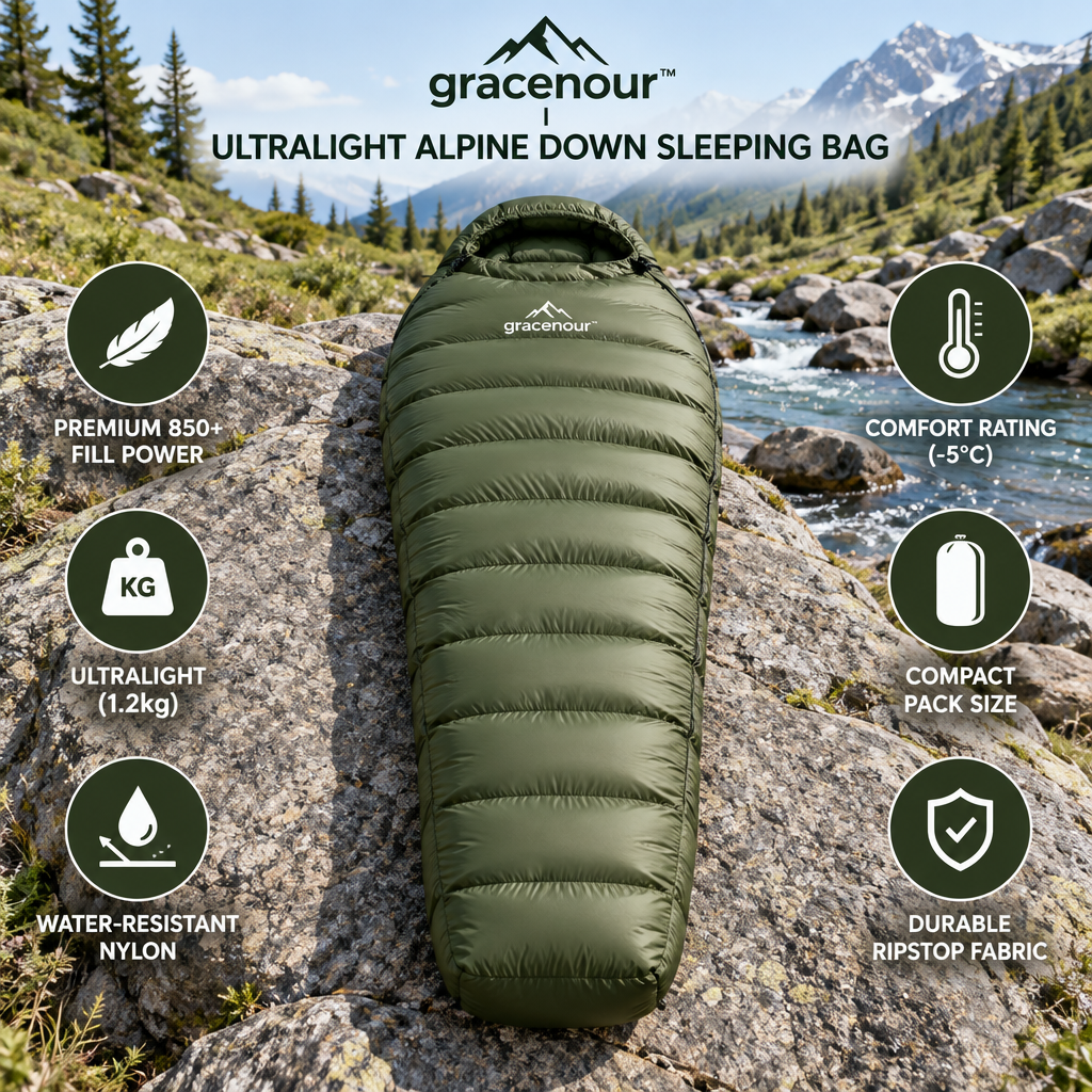 gracenour™ Professional Ultra-Lightweight Outdoor Camping Sleeping Bag