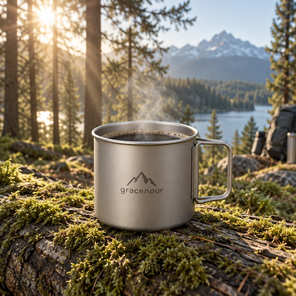 gracenour™ Ultralight Titanium Camping Cup