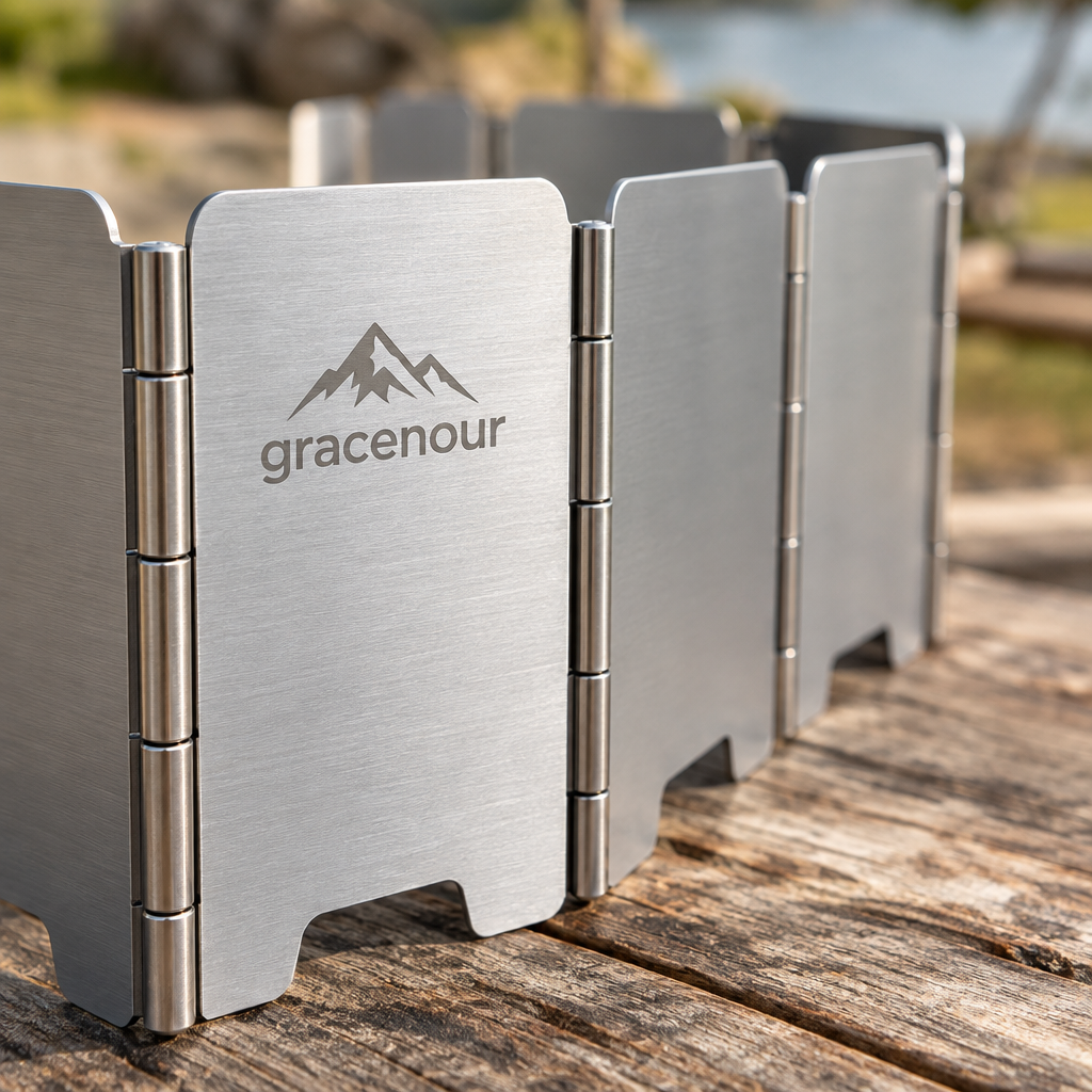 gracenour™ Portable Ultralight Camping Stove Windscreen