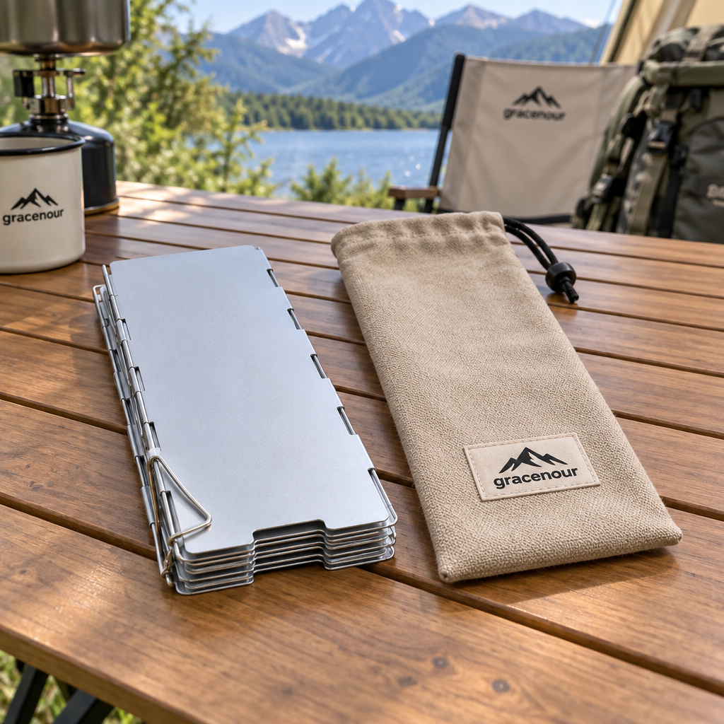 gracenour™ Portable Ultralight Camping Stove Windscreen
